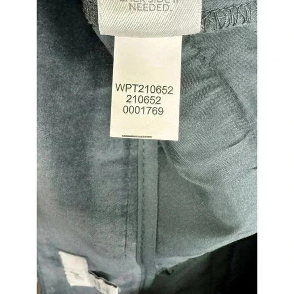 J. Jill Velvet Velveteen Pants Size 8P Blue Teal Straight Leg Mid Rise Stretch - Picture 6 of 10